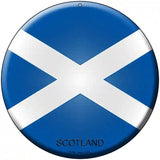 Scotland Country Novelty Metal Circular Sign 8" (UC)