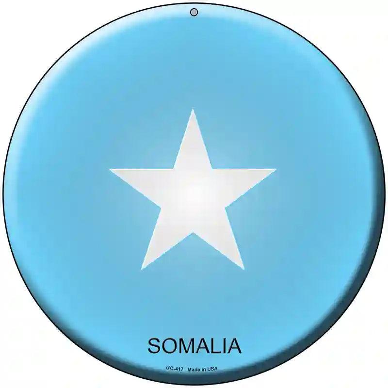 Somalia Country Novelty Metal Circular Sign 8" (UC)