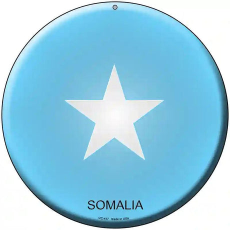 Somalia Country Novelty Metal Circular Sign 8" (UC)