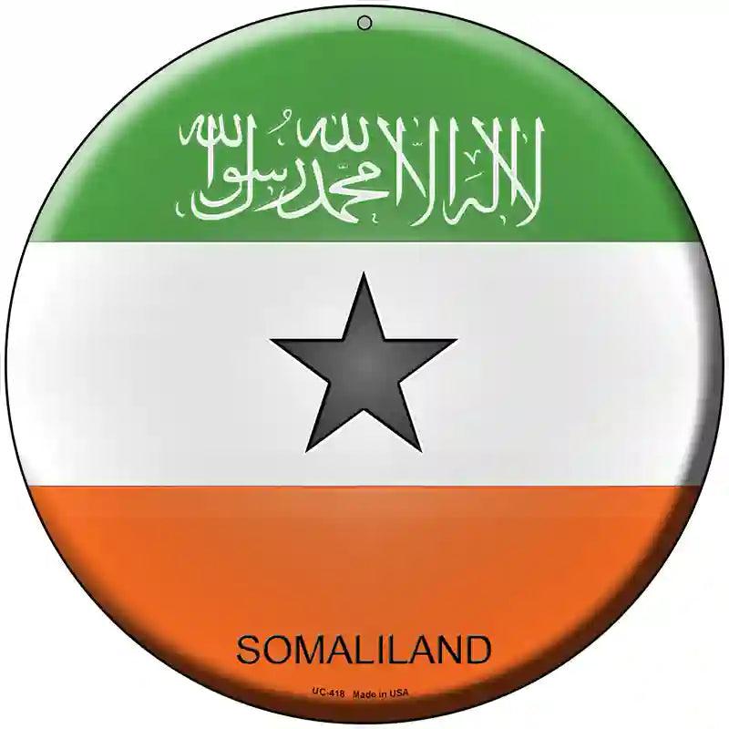 Somaliland Country Novelty Metal Circular Sign 8" (UC)