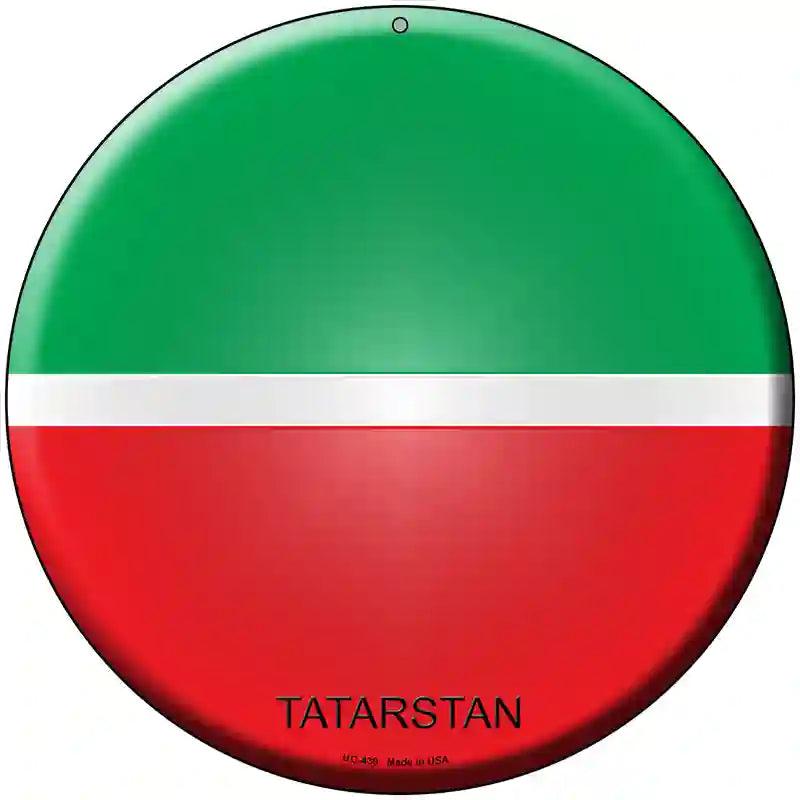 Tatarstan Country Novelty Metal Circular Sign 8" (UC)