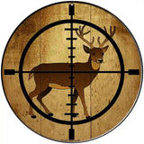 Deer Hunter Novelty Metal Circular Sign 8" (UC)