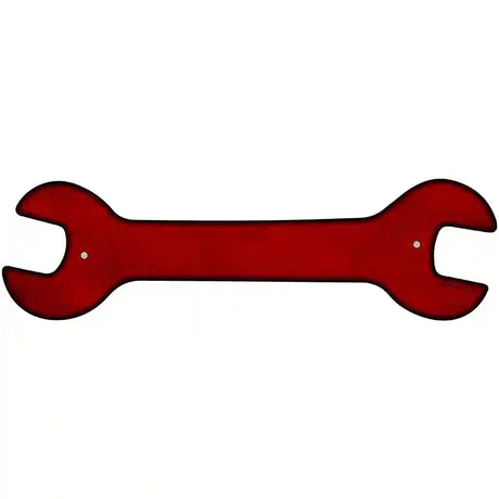 Red Oil Rubbed Novelty Metal Wrench Sign W-008