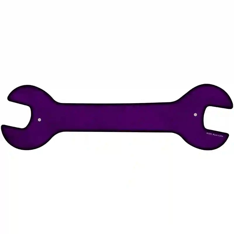 Purple Oil Rubbed Novelty Metal Wrench Sign W-010