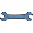 Light Blue Oil Rubbed Novelty Metal Wrench Sign W-012