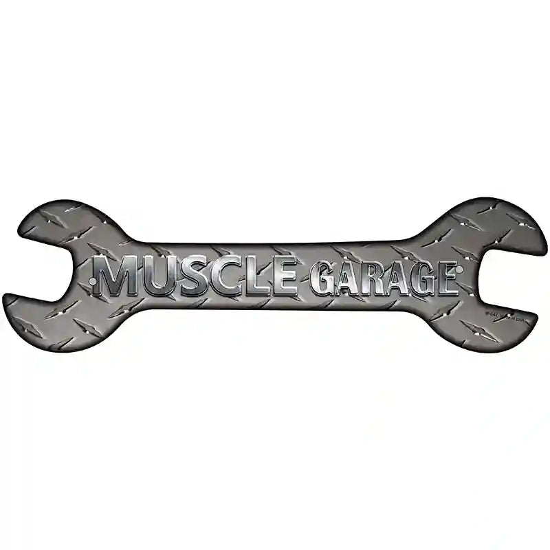Muscle Garage Novelty Metal Wrench Sign W-047