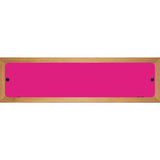 Pink Solid Blank Novelty Metal Street Sign 19" x 5.5" (WB-K)