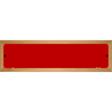Red Solid Blank Novelty Metal Street Sign 19" x 5.5" (WB-K)