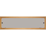 Gray Solid Blank Novelty Metal Street Sign 19" x 5.5" (WB-K)