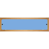 Light Blue Solid Blank Novelty Metal Street Sign 19" x 5.5" (WB-K)