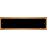 Black Solid Blank Novelty Metal Street Sign 19" x 5.5" (WB-K)