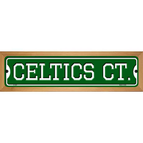 Celtics Ct Novelty Metal Street Sign 19" x 5.5" (WB-K)