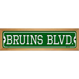 Bruins Blvd Novelty Metal Street Sign 19" x 5.5" (WB-K)