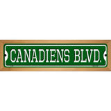 Canadiens Blvd Novelty Metal Street Sign 19" x 5.5" (WB-K)