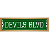 Devils Blvd Novelty Metal Street Sign 19" x 5.5" (WB-K)