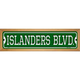 Islanders Blvd Novelty Metal Street Sign 19" x 5.5" (WB-K)