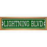 Lightning Blvd Novelty Metal Street Sign 19" x 5.5" (WB-K)
