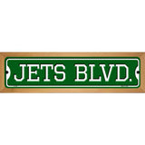 Jets Blvd Novelty Metal Street Sign 19" x 5.5" (WB-K)
