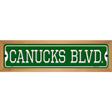 Canucks Blvd Novelty Metal Street Sign 19" x 5.5" (WB-K)