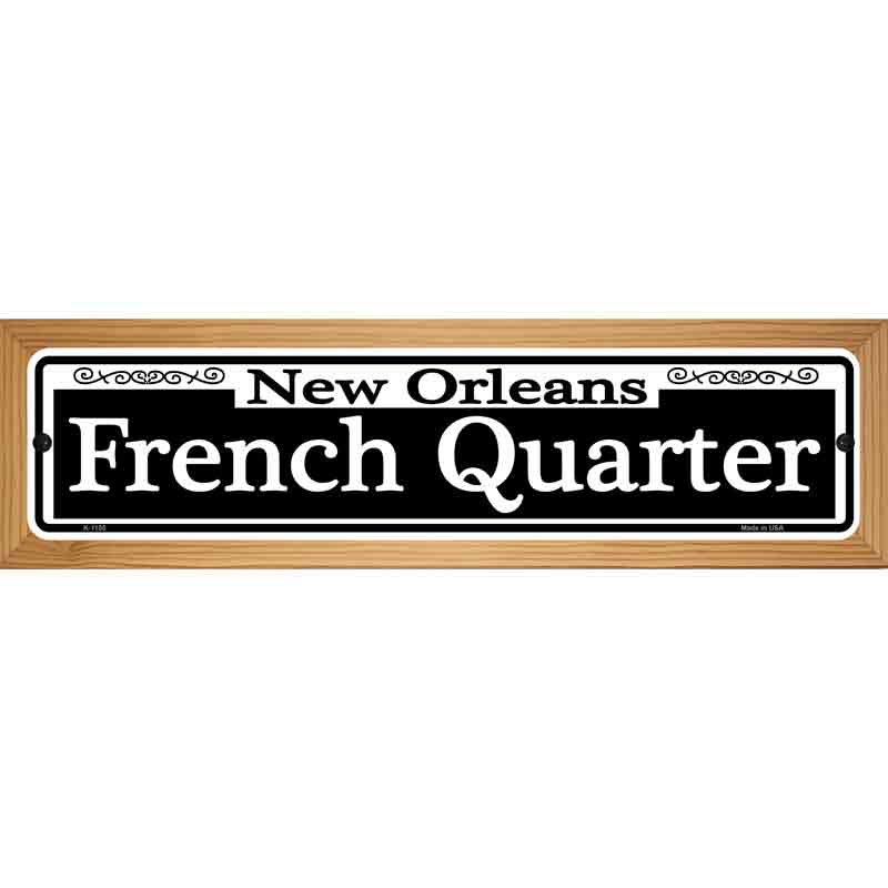 New Orleans French Quarter サイン　シリアルナンバー付 New Orleans French Quarter Metal Street Sign | Smart Blonde