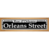 Orleans Street Novelty Metal Street Sign 19" x 5.5" (WB-K)