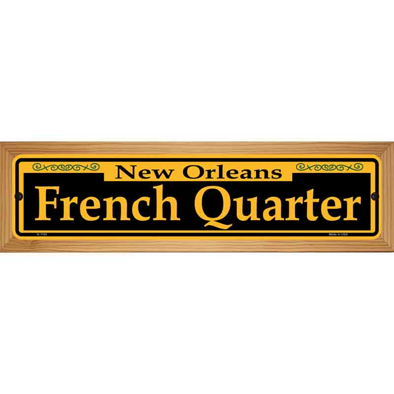 French Quarter Yellow Street Name Sign | Smart Blonde