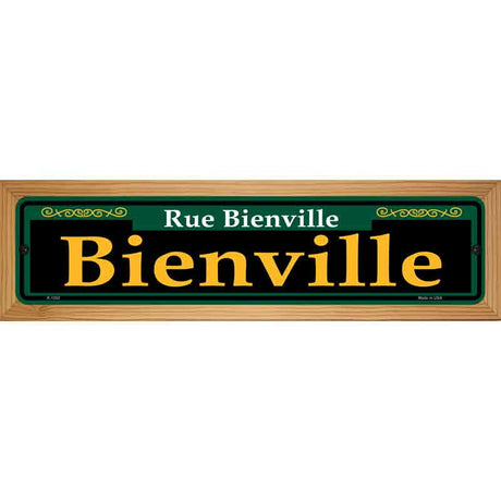 Bienville Green Novelty Metal Street Sign 19" x 5.5" (WB-K)
