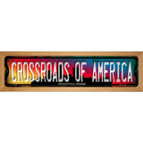 Indianapolis Indiana Crossroads of America Novelty Metal Street Sign 19" x 5.5" (WB-K)