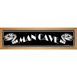 Man Cave Home Theater Novelty Metal Street Sign 19" x 5.5" (WB-K)