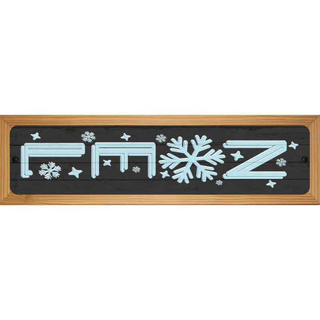 Noel Black Novelty Metal Street Sign 19" x 5.5" (WB-K)