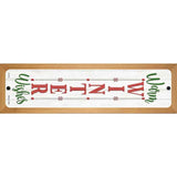 Warm Winter Wishes White Novelty Metal Street Sign 19" x 5.5" (WB-K)