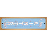 Warm Winter Wishes Blue Novelty Metal Street Sign 19" x 5.5" (WB-K)