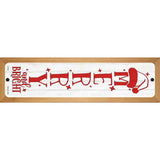 Merry and Bright White Novelty Metal Street Sign 19" x 5.5" (WB-K)