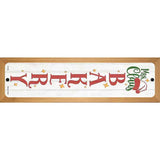 Mrs Claus Bakery White Novelty Metal Street Sign 19" x 5.5" (WB-K)