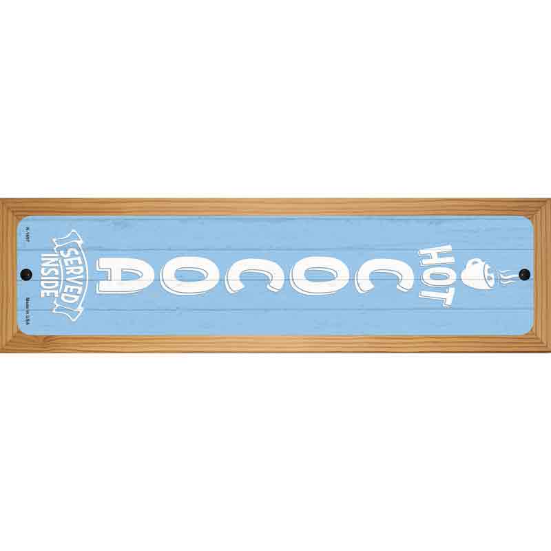 Hot Cocoa Blue Novelty Metal Street Sign 19" x 5.5" (WB-K)