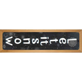 Let It Snow Black Novelty Metal Street Sign 19" x 5.5" (WB-K)