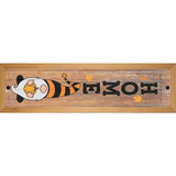 Home Orange Gnome Novelty Metal Street Sign 19" x 5.5" (WB-K)