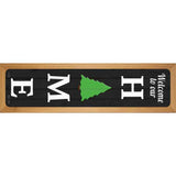 Home Christmas Tree Novelty Metal Street Sign 19" x 5.5" (WB-K)