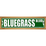 Bluegrass Blvd Novelty Metal Street Sign 19" x 5.5" (WB-K)