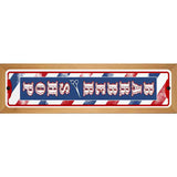Barber Shop Vertical Novelty Metal Street Sign 19" x 5.5" (WB-K)