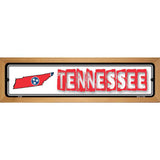 Tennessee State Outline Novelty Metal Vanity Street Sign 19" x 5.5" (WB-K)