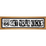Route 66 Get Your Kicks Novelty Metal Street Sign 19" x 5.5" (WB-K)