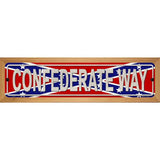 Confederate Way Metal Novelty Street Sign 19" x 5.5" (WB-K)