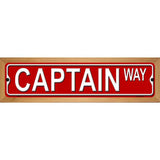 Captain Way Metal Novelty Street Sign 19" x 5.5" (WB-K)