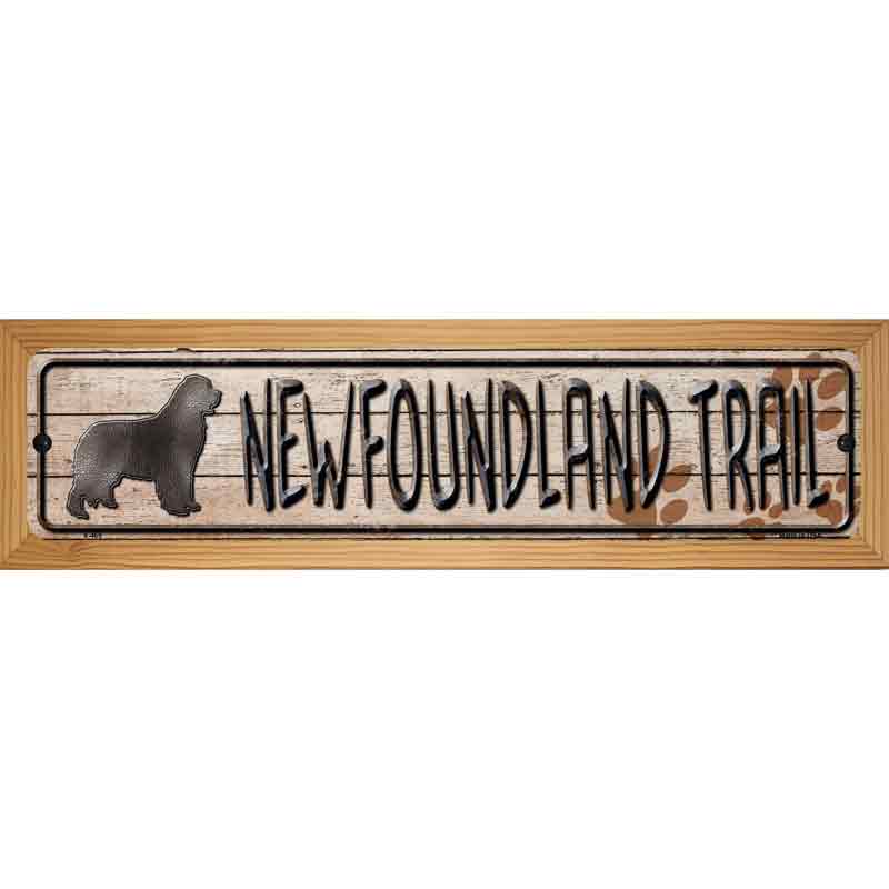 Newfoundland Trail Novelty Metal Street Sign 19" x 5.5" (WB-K)
