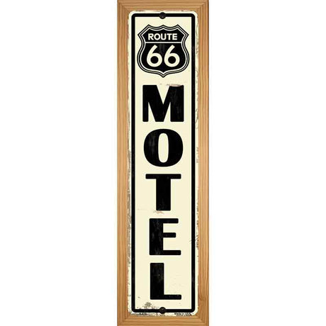 Route 66 Motel Novelty Metal Street Sign 19" x 5.5" (WB-K)