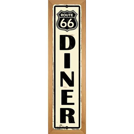 Route 66 Diner Novelty Metal Street Sign 19" x 5.5" (WB-K)