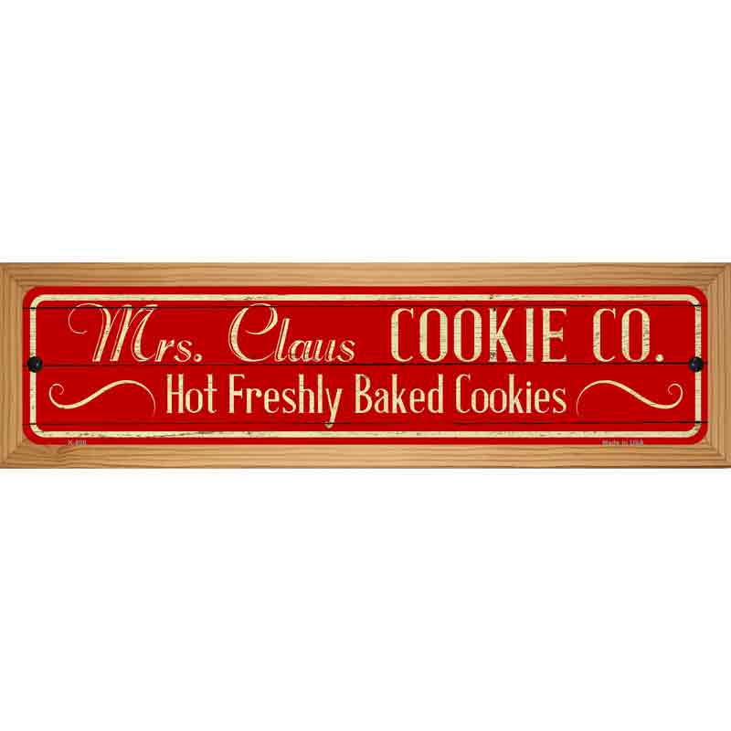 Mrs Claus Cookie Co Novelty Street Sign 19" x 5.5" (WB-K)