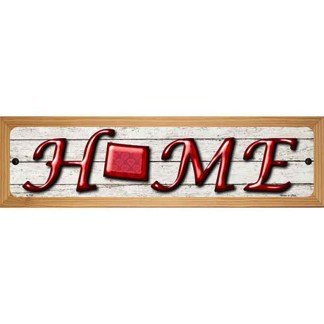 Wyoming Home State Outline Novelty Metal Street Sign 19" x 5.5" (WB-K)