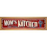 Moms Kitchen Novelty Street Sign 19" x 5.5" (WB-K)